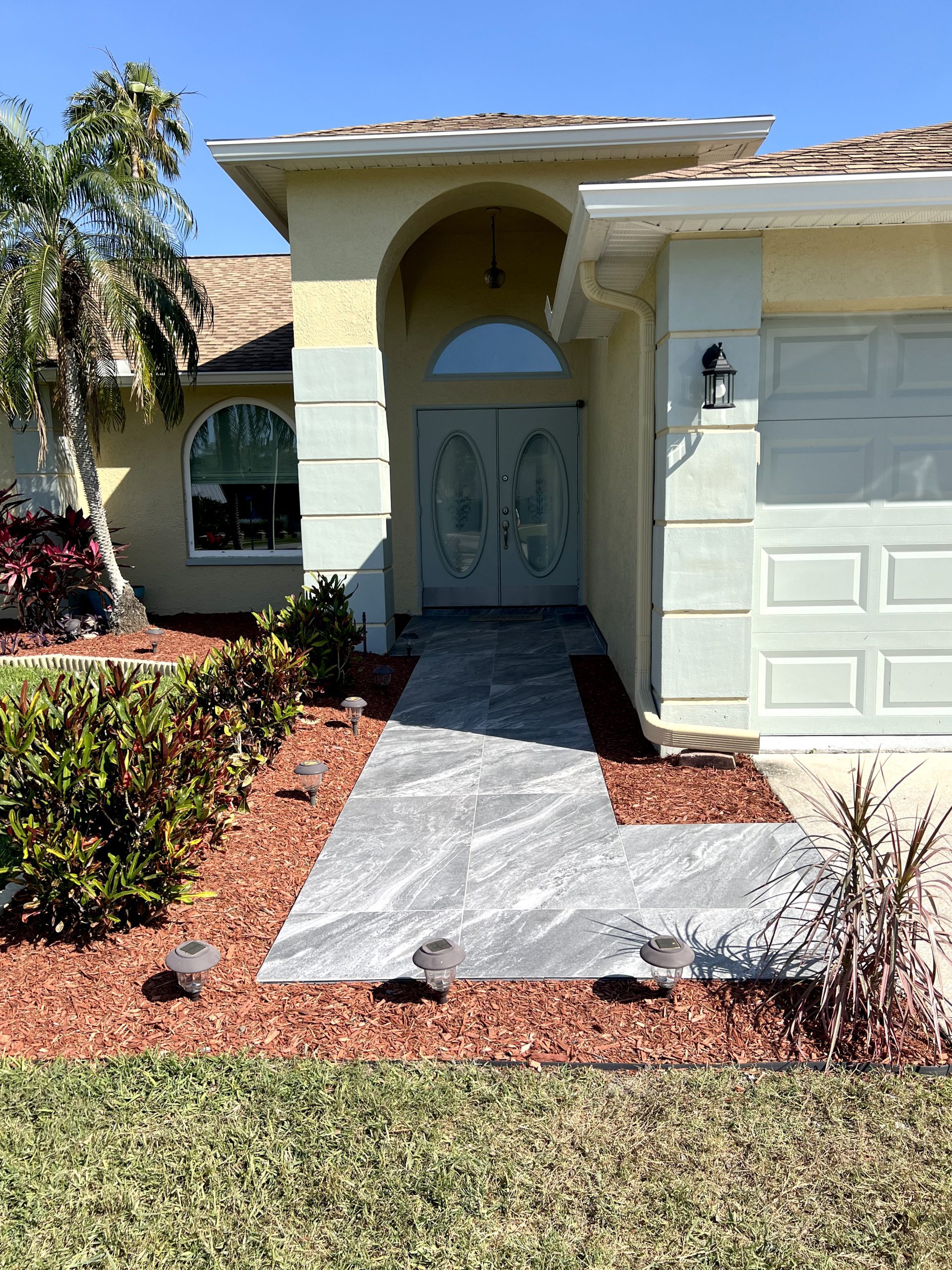 Walkway Tile Install After