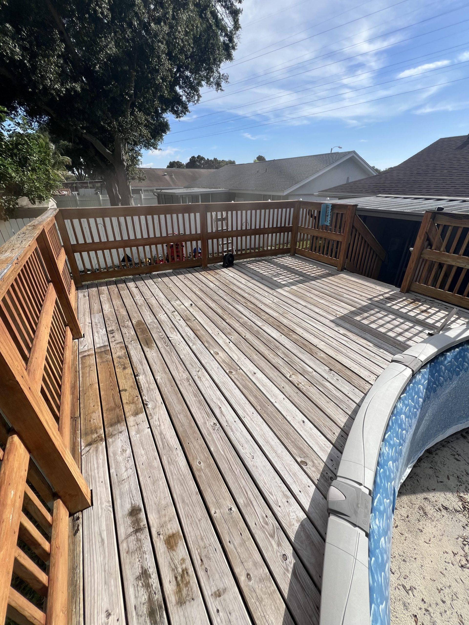 Deck Before Stain Paint